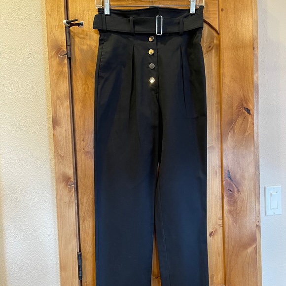THE RANGE NYC Black High Waist Sailor Trousers, Pants NWT! Retail: $318! XS - Picture 4 of 15